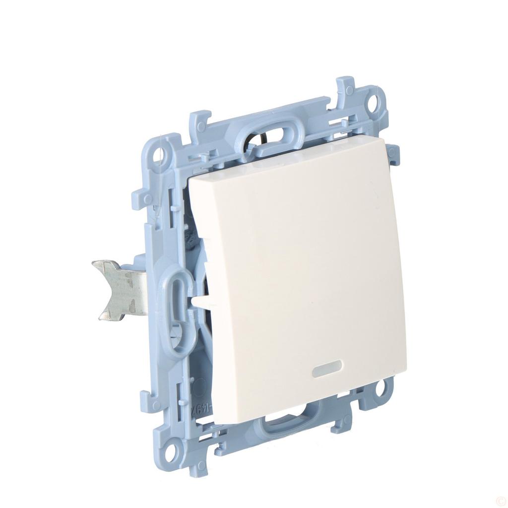 Single-pole switch with LED illumination (module) 10AX, 250 V~, terminals