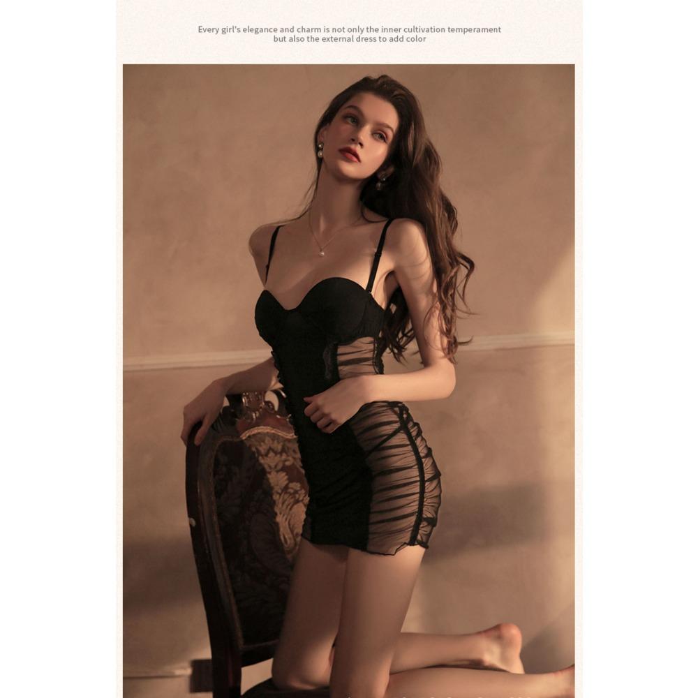 Sexy Dress, Small Breasts Gather Suspenders, Pajamas, Sexy Underwear, Sexy Temptation, Super Short Hip Skirt Flirting