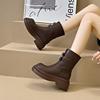 Thick-soled heightening short boots women's new autumn small Martin boots with skirts and high-end boots