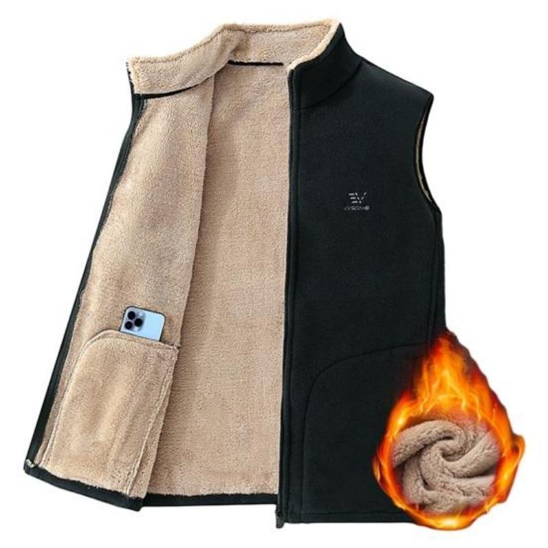 Men Warm Waistcoat  Vest Men's  Sleeveless Coat Men Winter Vest