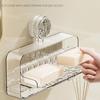 Punch-Free Soap Dish Waterproof Soap Holder Toilet Drain Soap Box  Bathroom Accessories