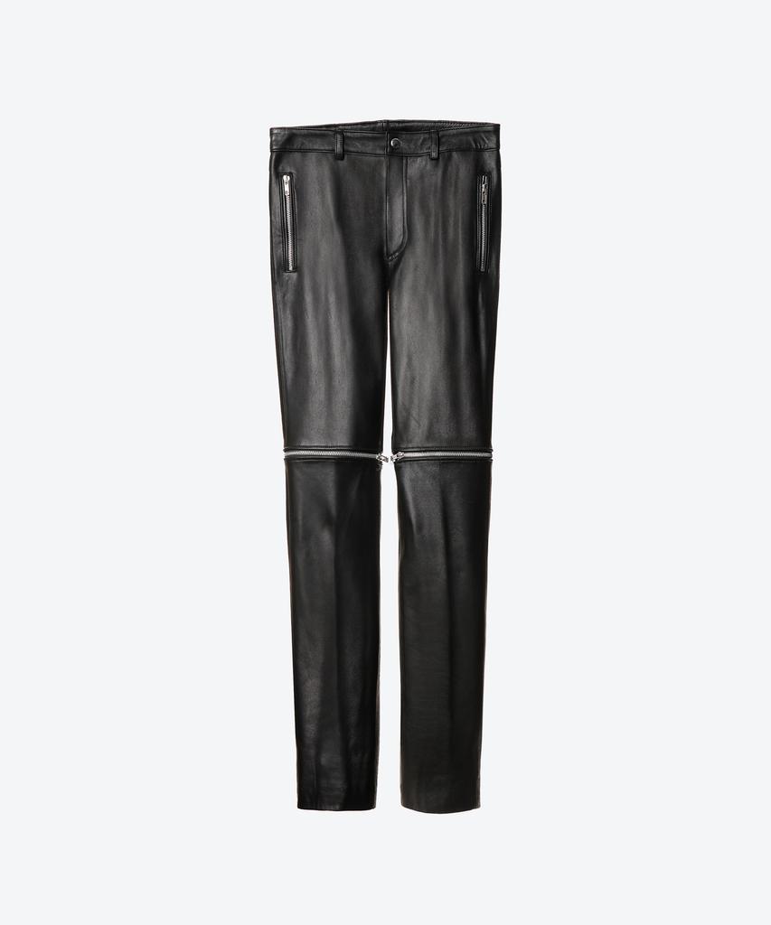UNTAGE Leather Zipper Slim Trousers (Unisex)_Uth-Fp31