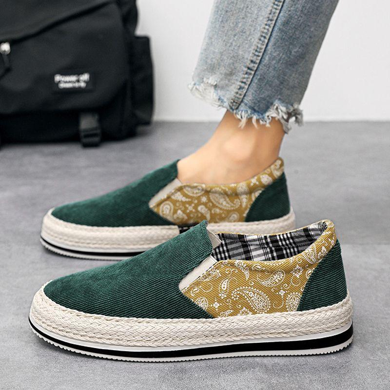 

Sneakers Work Round Toe Print Splicing Men s Casual Shoes Classic Original Adults Walking Luxury Sale Fashion 2026 On Male Shoe 39