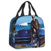 Sac isotherme personnalisé Johnny Hallyday Music Singer pour le déjeuner pour femmes Rock français Réutilisable Thermique Refroidisseur Boîte à lunch Scolaire