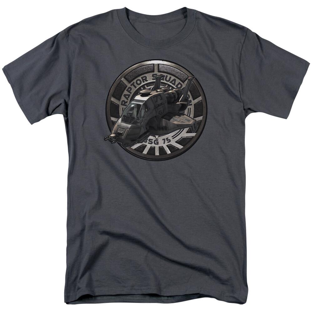 Battlestar Galactica Raptor Squadron T Shirt Licensed Sci-Fi TV Tee New Charcoal XXL