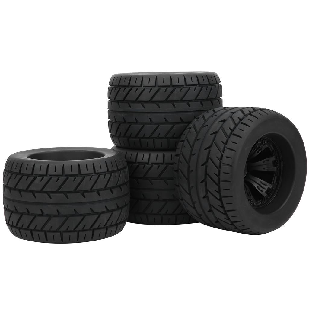 4Pcs 18 RC Car Rubber Tire Rims Truck Wheels for ZD Racing Accessaries Parts 165x104mm