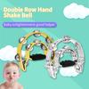 Handbell Double Row Handbell Half Circle Tambourine Half Moon Tambourine Metal Jingles Percussion Instrument for Adults