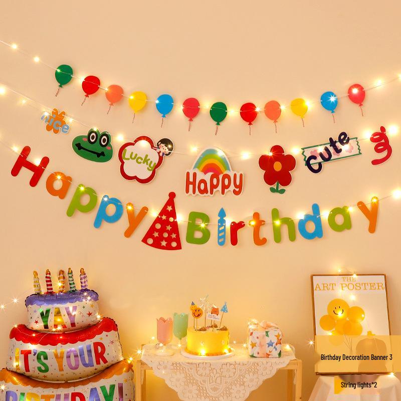 First Birthday Pom-Pom Bunting & Photo Banner for Boys and Girls