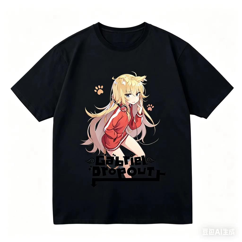 2026 New Stylish Gabriel DropOut Anime Shirt Oversized Unisex Trendy Street Couple Outfit Unisex And Unisex TShirt