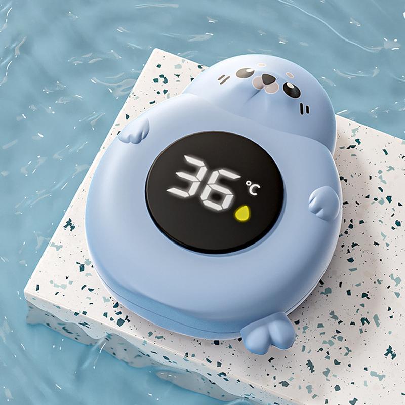 Temperature Sensor For Kids Bath Waterproof Digital Water Temperature Gauge Cute Animal Design Upgraded Sensor Led Display