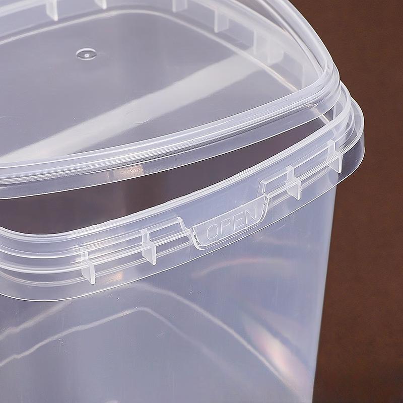 Food-Grade Transparent Square Plastic Storage Containers