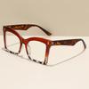 Women's Oversized Reading Glasses Unisex Fashion Stylish Square Far Sight Eyeglasses Men Ladies Retro Large Prescription Glasses
