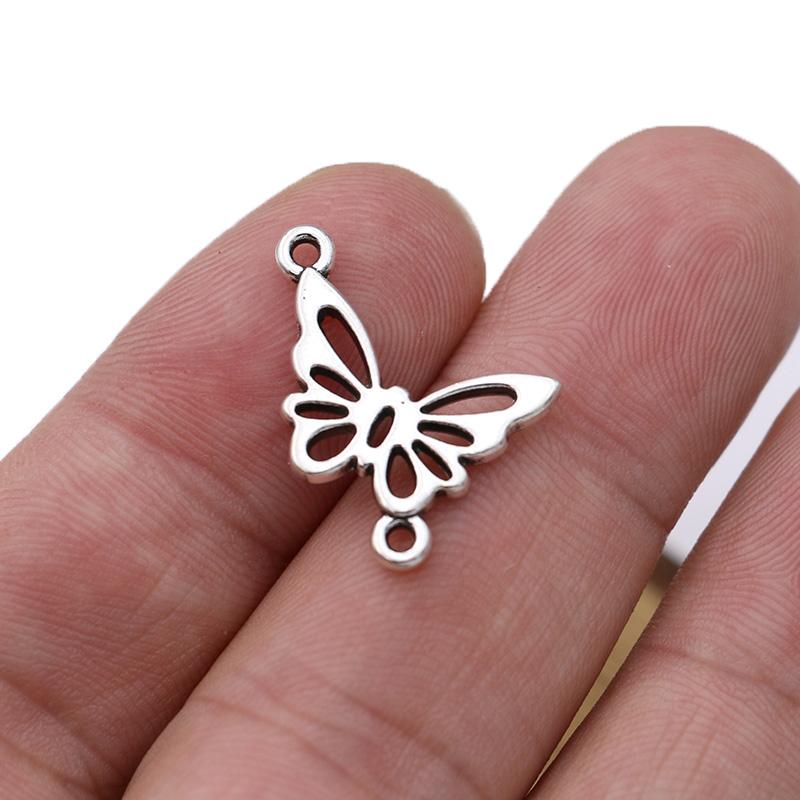 10Pcs Gold Color Butterfly Connectors For Jewelry Making Bracelet Diy Findings Accessories 23X18Mm