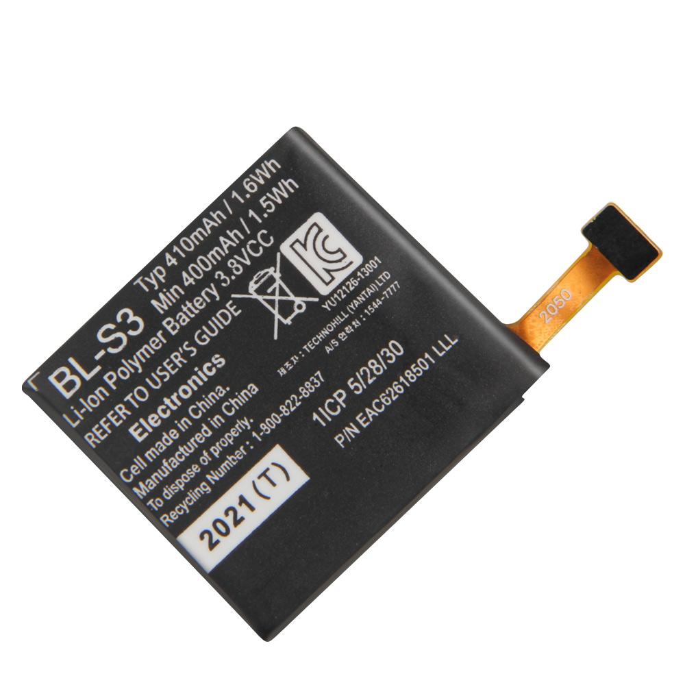 Rechargeable Lithium Battery For LG G Watch R W110 W150 Smart Watch BL-S3 Watch Battery 410mAh