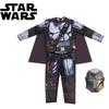 Star Wars Mandalorianer Halloween Kostümset für Jungen; Overall, Maske und Umhang inklusive!