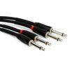 Roland Black Series Dual 1/4 Inch Interconnect Cable 3 Ft