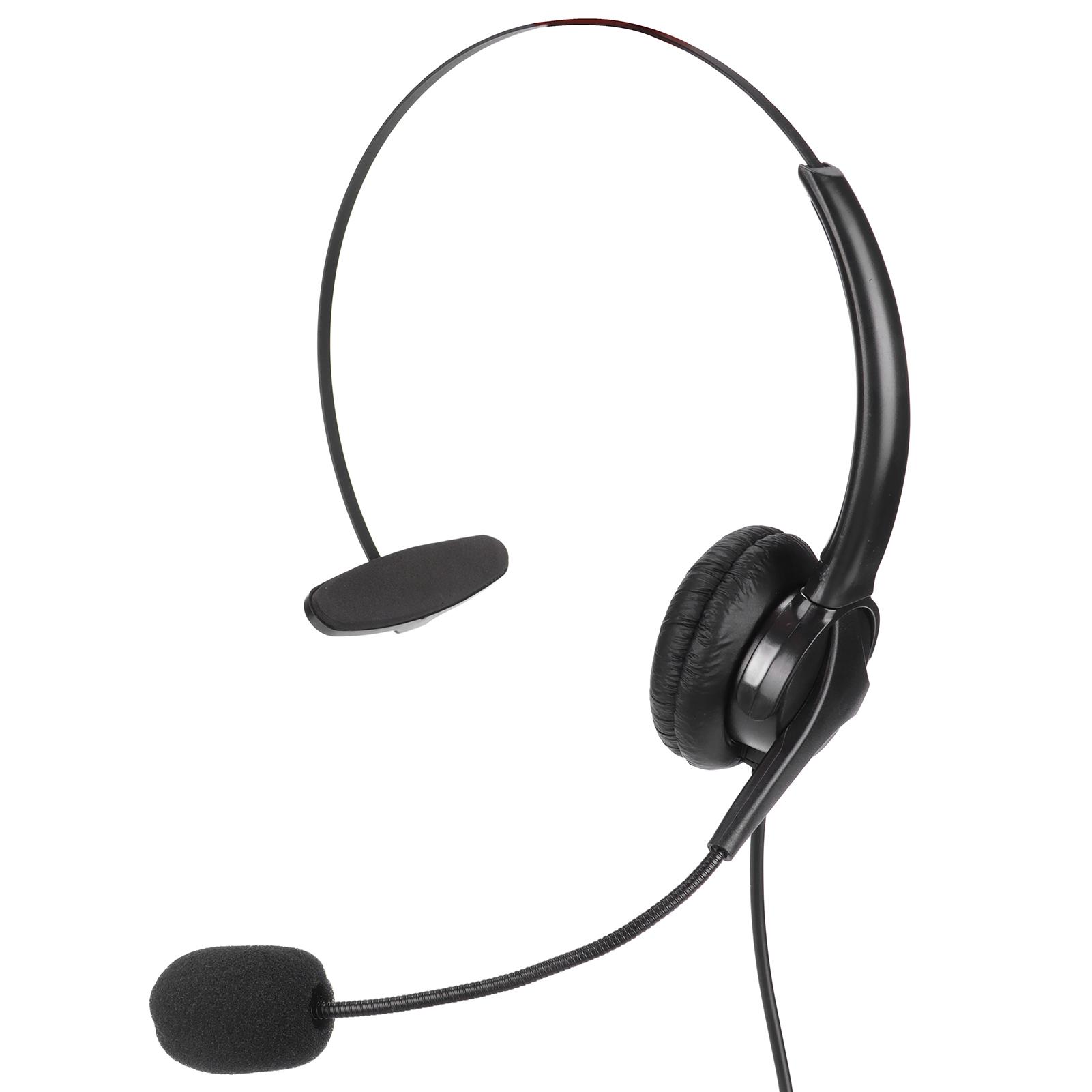 

Call Center Headphone 3.5mm Noise Cancelling Adjustable Volume Customer Service Headset with Microphone for PC