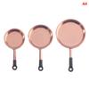 3Pcs/Set Dollhouse Miniature Metal Saucepan Simulation Kitchen Pan Model Toys