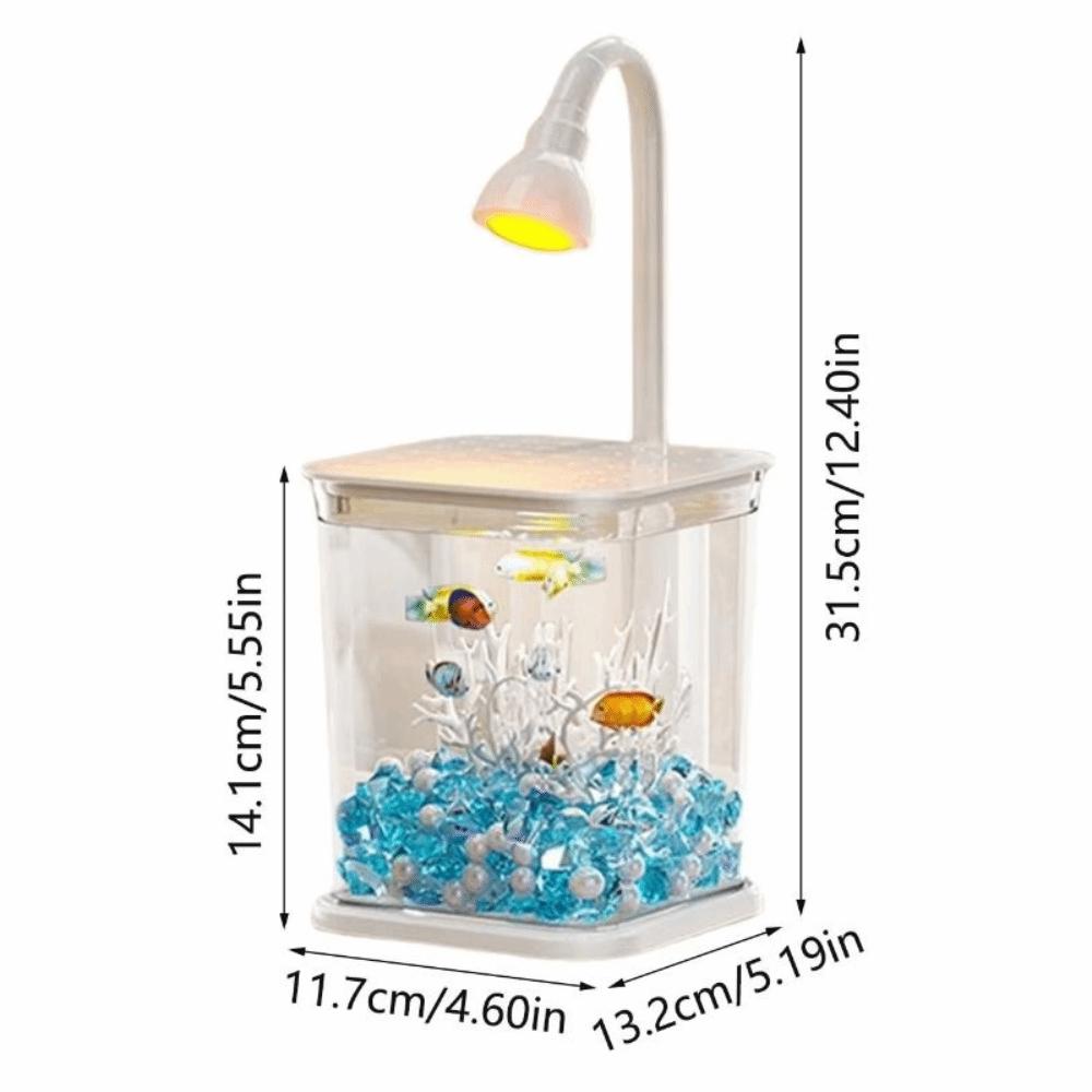 Creative Landscape Fish Tank INS Small Betta Fish Tank Practical Mini Desktop Fish Tank  Kids
