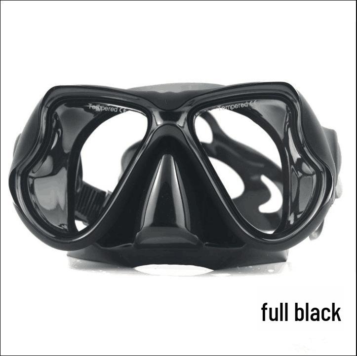 Large Frame Myopia Diving Mask with Tempered Glass and Liquid Silicone