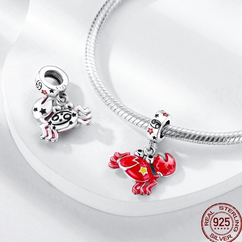 12 Constellation Series Charms Copper Constellation Pendant Suitable For Pan Original Bracelet Diy Jewelry Gift