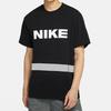 Nike Logo Print Crew Neck Casual T-Shirt Men Tops Black DB3605-010