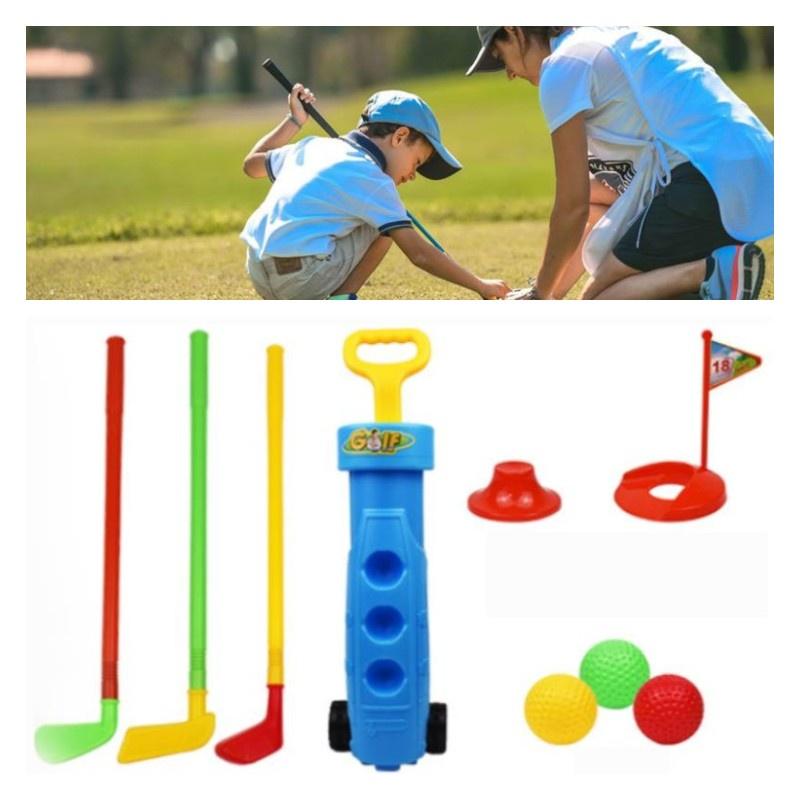 Rui Cheng Indoor Plastik Kinder Golf Spielzeug Set Sport Übung Ball Schläger Kombination