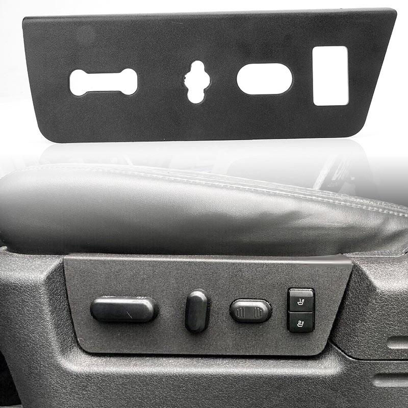 Front Left Right Power Seat Switch Housing Trim Bezel Panel For Ford F150 2009 2010 2011 2012 2013 2014 9L3Z-14A706-MA 1xFront LH Black