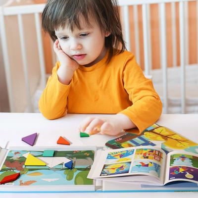 Creative Magnetic Tangram Scene Puzzle Board Thinking Training Educational Toys Teaching Aids Intellectual Children Educational Toys
