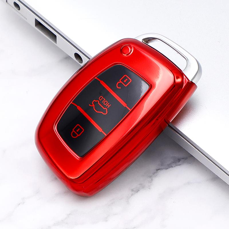 Car Key Case Cover Shell for Hyundai Accent Elantra Creta Ix25 Ix35 Ix45 I10 I20 I30 I40 Tucson Sonata Fe Solaris Mistra Verna
