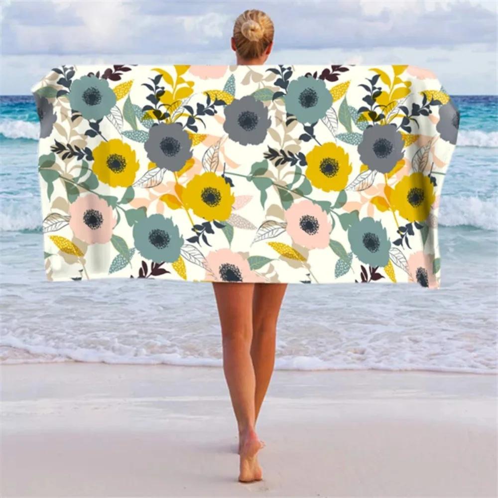 Beach Towel Quick-dry Microfiber Bath Towels Beach Cushion Bath Towel Yoga Mat Sand Free Beach Towel W30*H60(CM)