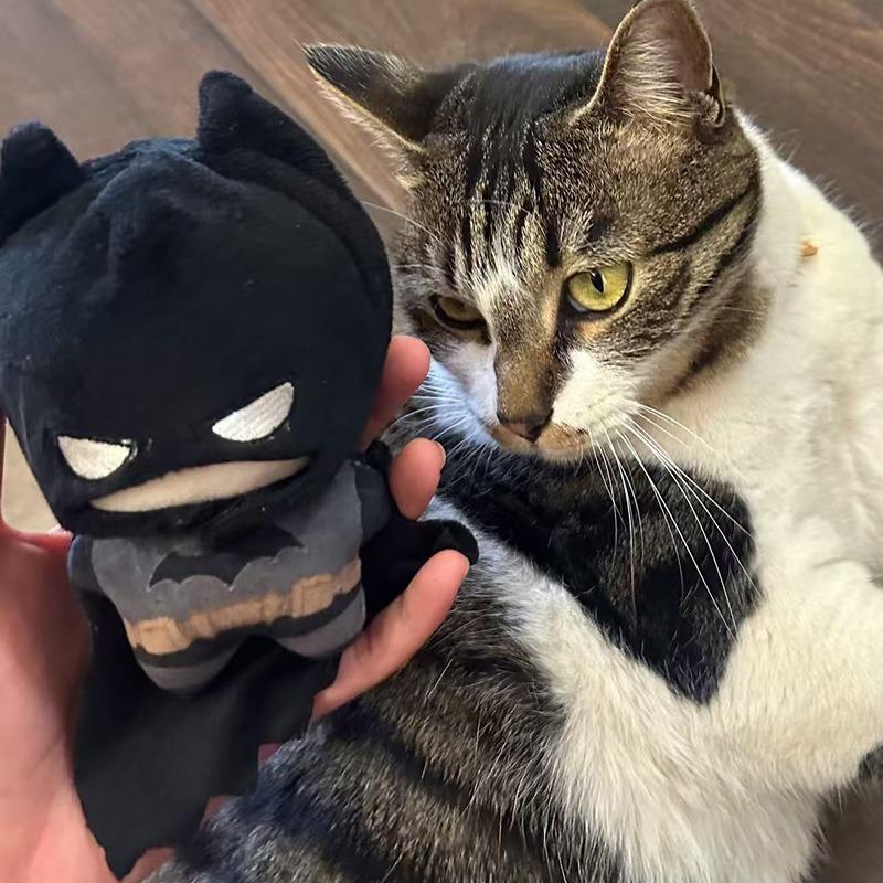 Batman Printed Cotton Doll 10Cm Nightwing  Red Hood Plushie Pendant Cute Cartoon Figure Bag Ornament Halloween Birthday Gift