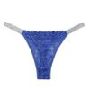 New Low-waist Tanga Panties Sexy G-string Lace Hollowed Out Thong Transparent Temptation T-back Pure Cotton Underpants for Women