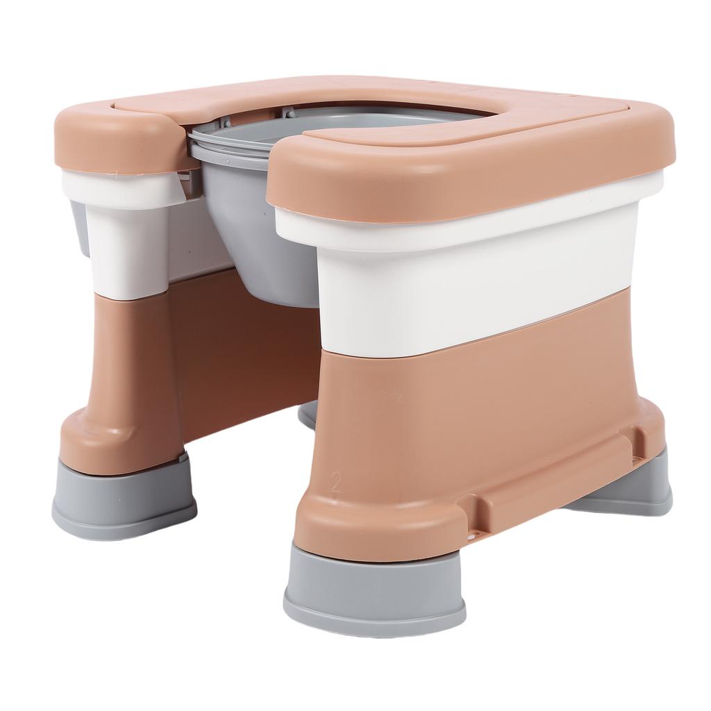 Portable Commode Chair Bedside Potty Shower Chair Non Slip Bedside Toilet for Bathing and Squat Toilet