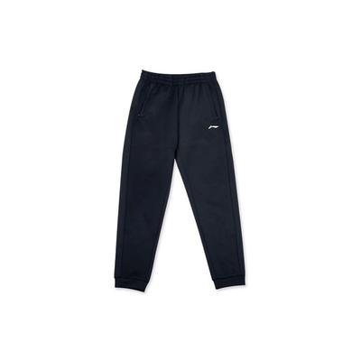 Li Ning Lifestyle Series Solid Color Running Knit Sports Pants Men Pants Black AKLS865-1