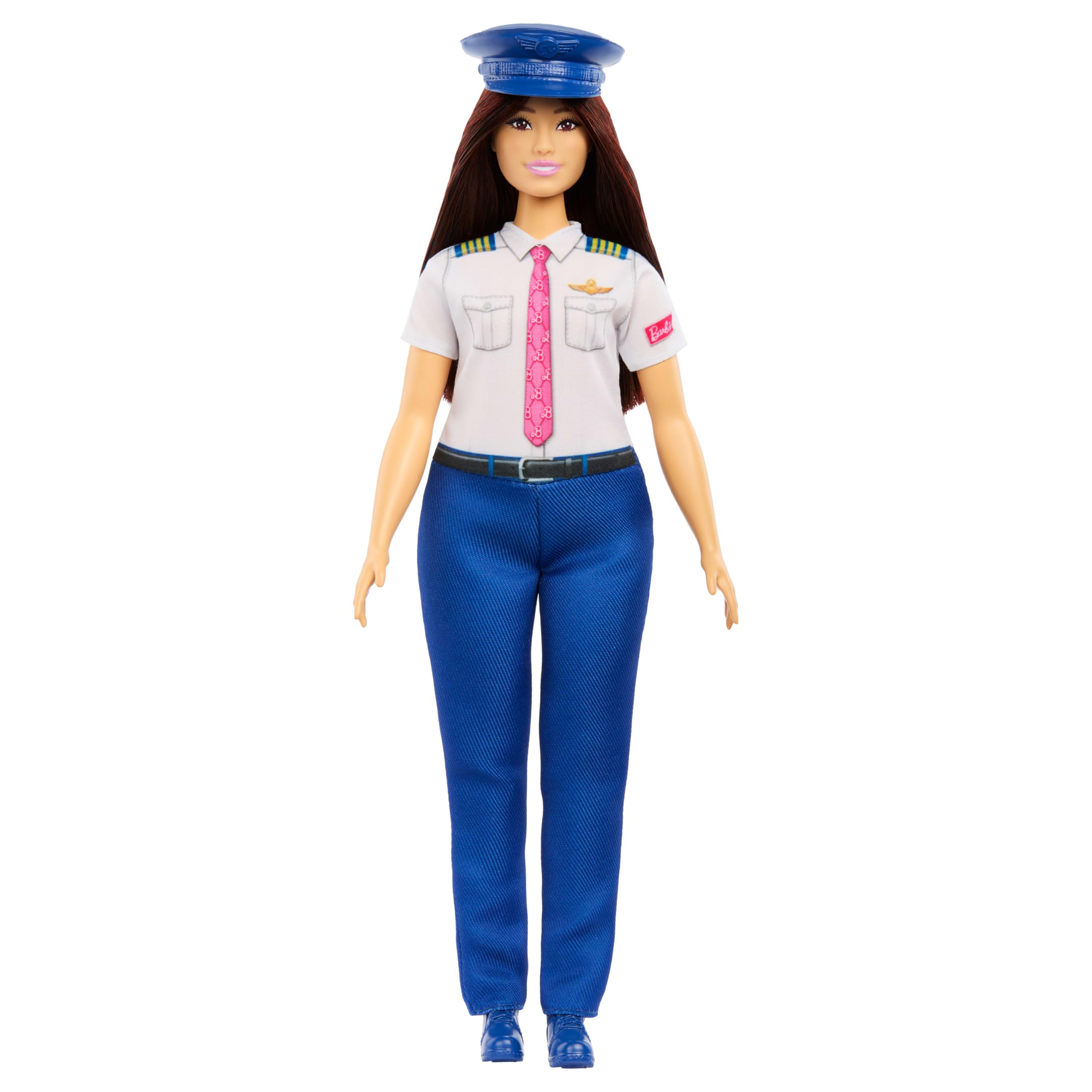 Barbie Work with Pilot Doll House for Pretend Play Barbie Ages JKF75 Barbie! Dress-Up & - Doll, 3+, Blue,