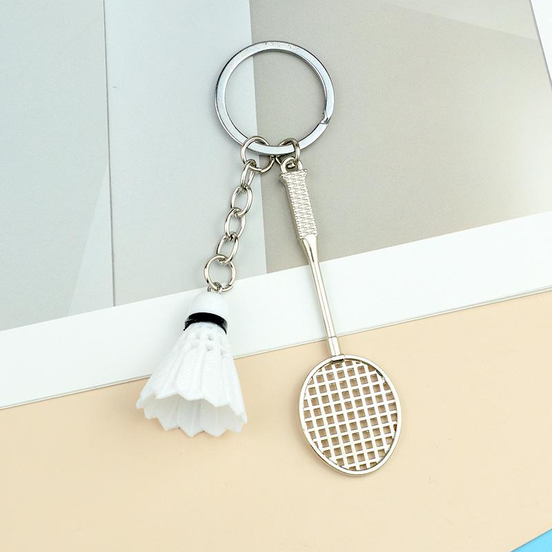 Cross-Border Badminton Keychain Set: Creative Two-Piece Pendant Gift for Sports Events