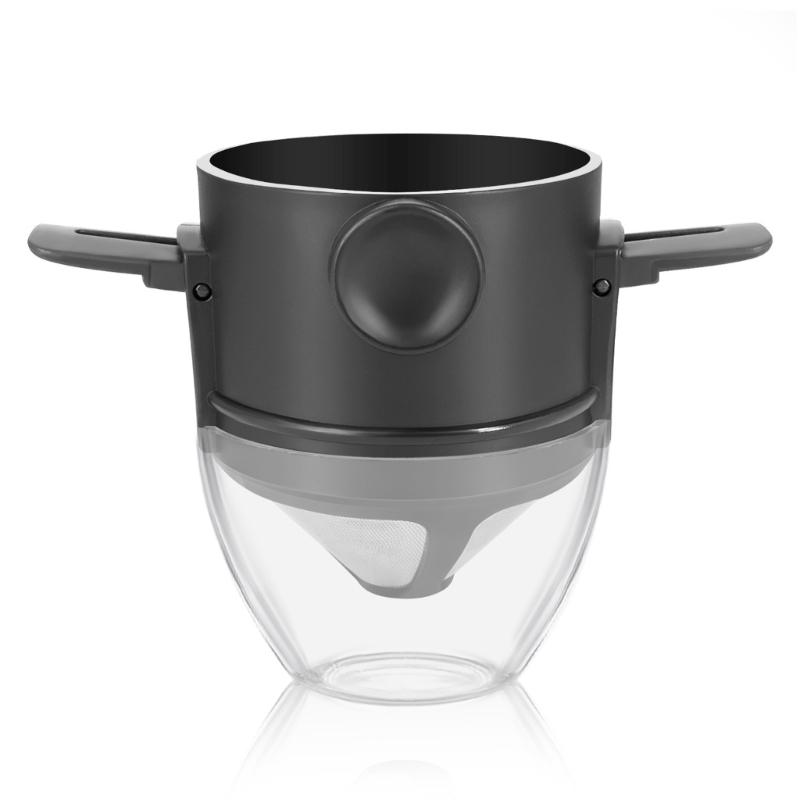 

Stainless Steel Coffee Filter Double Layer Design Portable Foldable Dripper for Home Office Travels and Outdoor Brewing 1