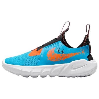 Flex Runner 2 Lil PS Blue Lightning Total Orange Kids Sneakers Black White DZ4487-400