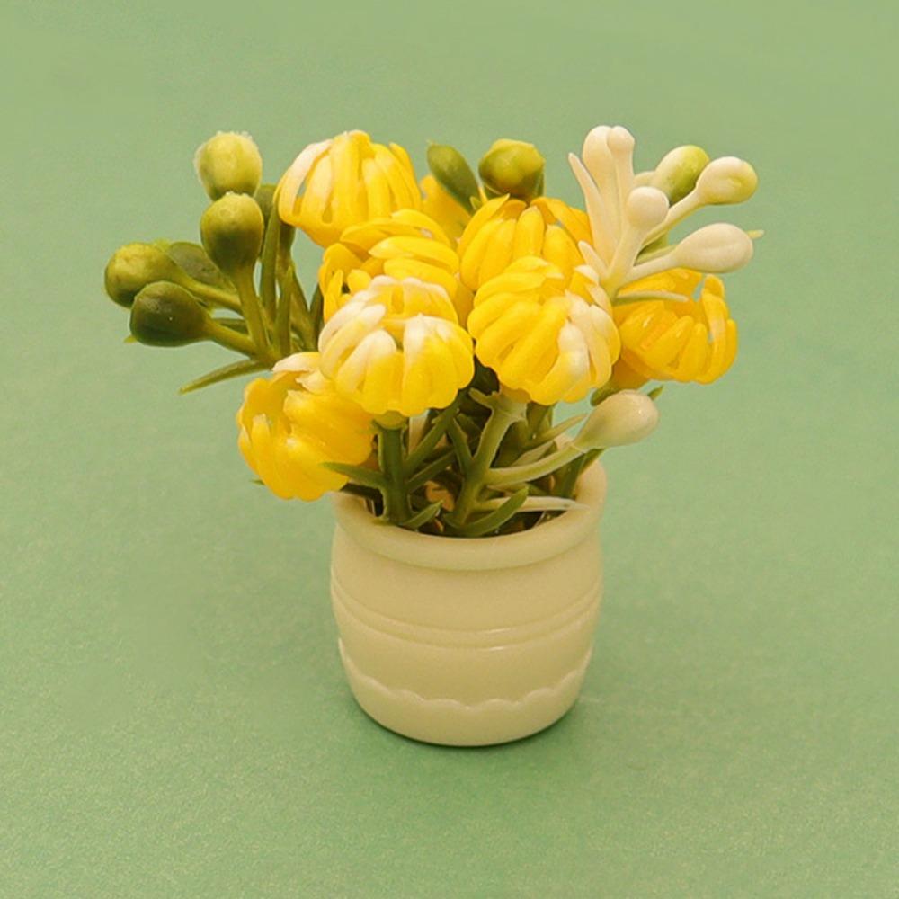 3pcs Plastic Dollhouse Miniature Simulation Vase  Doll House Accessories