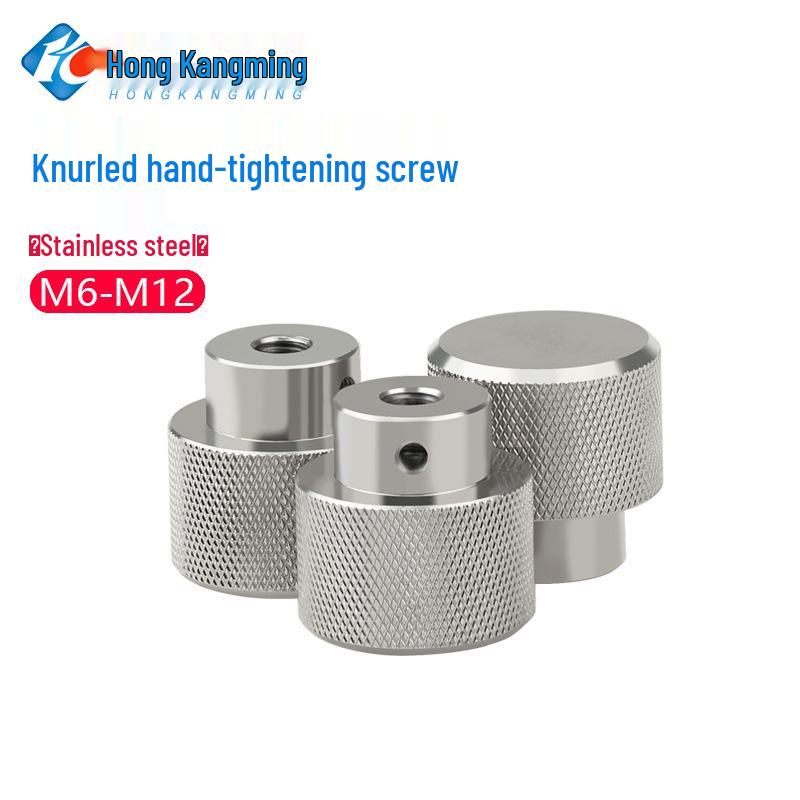 National Standard Knurled Handwheel Stainless Steel M6 M8 M10 Hand-Tightening Screw Nut Adjustment Handle Bolt