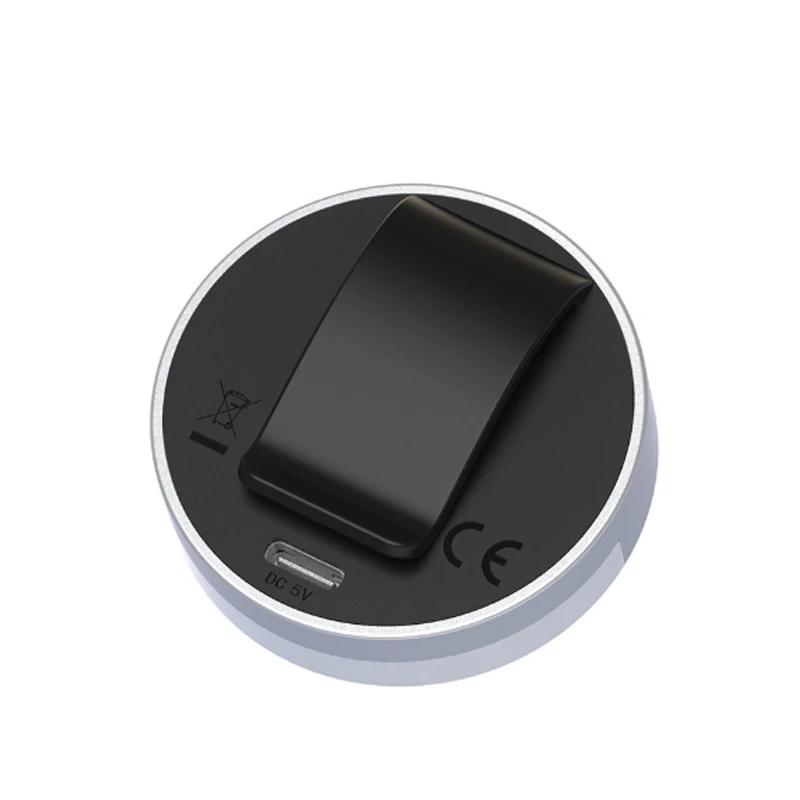 Kompakt berøringsaktivert LED-håndveskelys Bærbar rund berøringsveskelampe Klips på Høy lysstyrke Håndveske Nattlys Kvinner