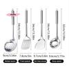 4Pcs Stainless Steel Kitchen Utensil Set Shovel Frying Spoon Soup Colander Spatula Kitchen Tools Set