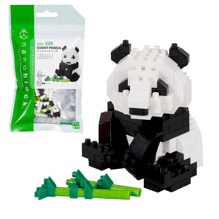 Figurine - Nanoblock - Panda Géant construction Nano - 220 pièces - Plastique - Montage DIY