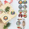 500Pcs/Roll Merry Christmas Themed Stickers 2.5cm/1.0in DlY Gifts Sealing Labels Stickers for Baking Package Envelope Stationery