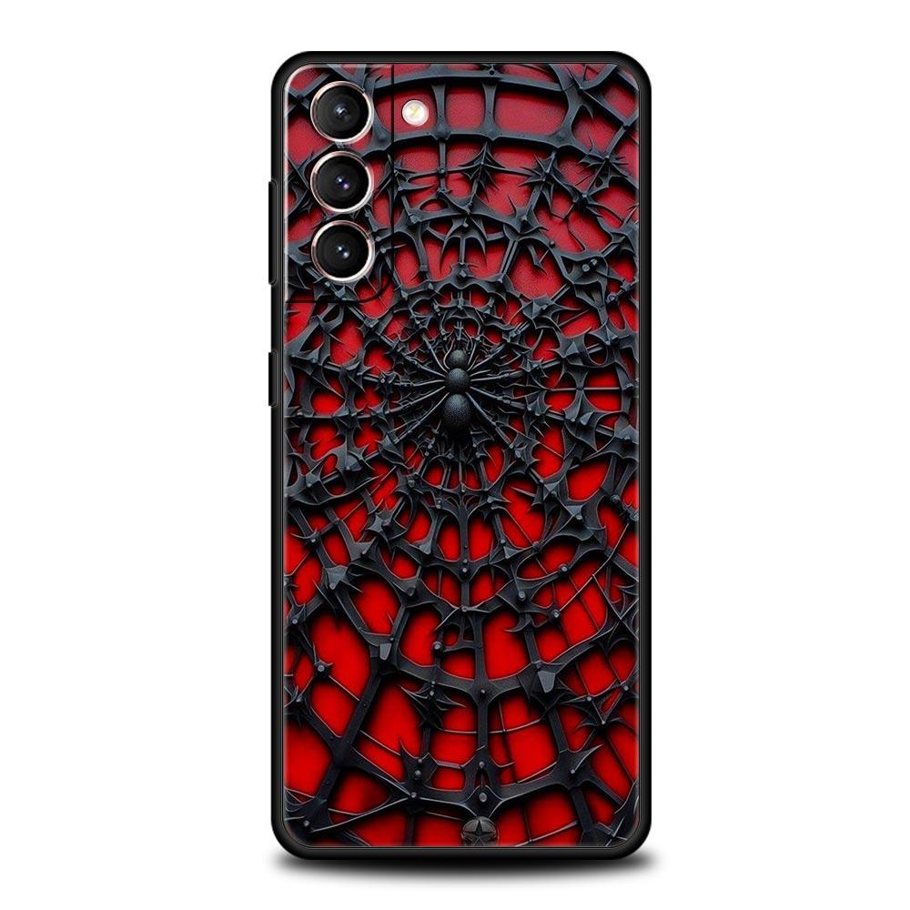 

Spider Web Phone Case Cover for Samsung Galaxy S26 S25 S24 S23 S22 S20 S21 FE Ultra S25 Edge Plus 5G Soft TPU Shell Fundas Capas Samsung S20 FE