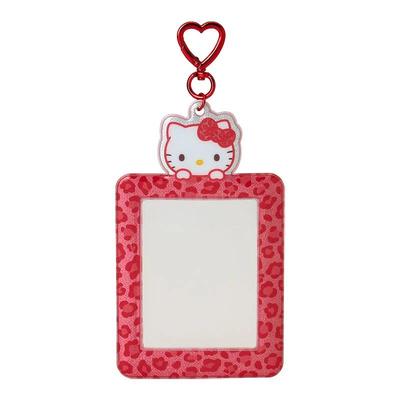 Porte-cartes à collectionner Sanrio Hello Kitty, Léopard Rouge (Profitez de l'idole) Japon NOUVEAU