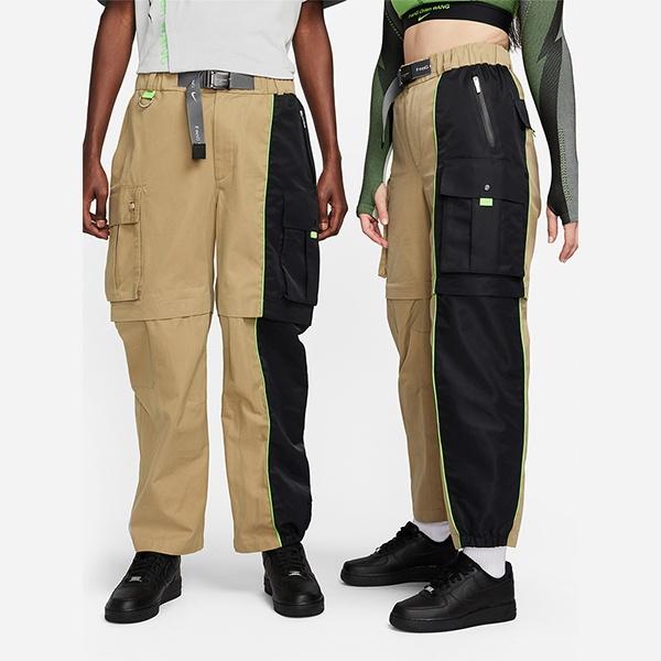 Nike Pantaloni Cargo Convertibili X Feng Chen Wang Pro Taglia Asiatica 'Khaki Nero' Uomo DV4005-255