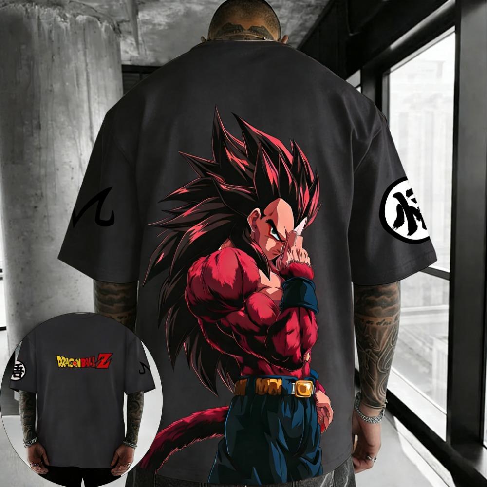 Anime T-shirt Summer Printed Men's Street Hip Hop Casual Top