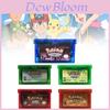 Conjunto Clássico de Cartuchos de Jogo GBA Apresentando Pocket Monsters Icônicos em Cores Vibrantes